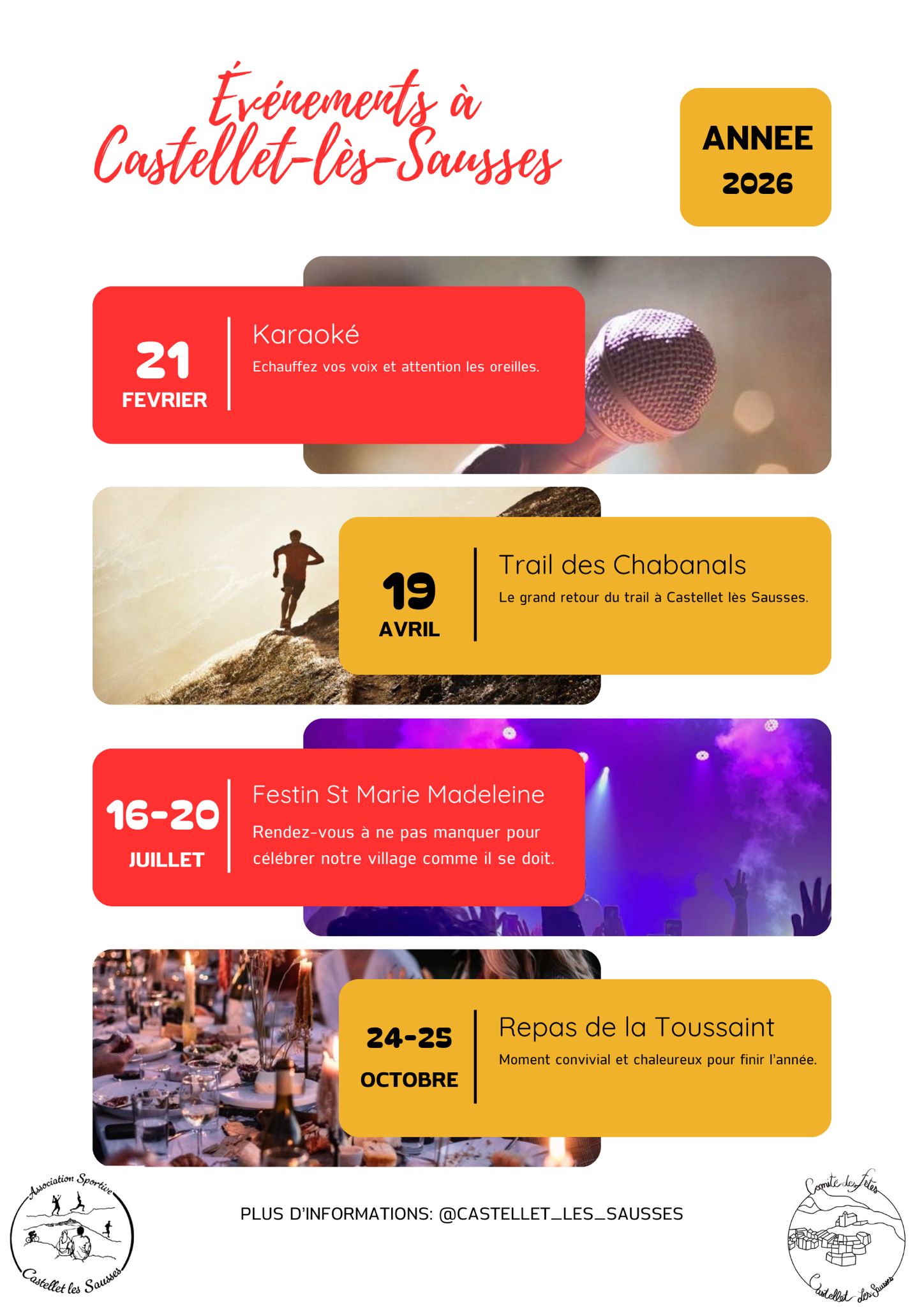 Programme 2026 – Comité des fêtes