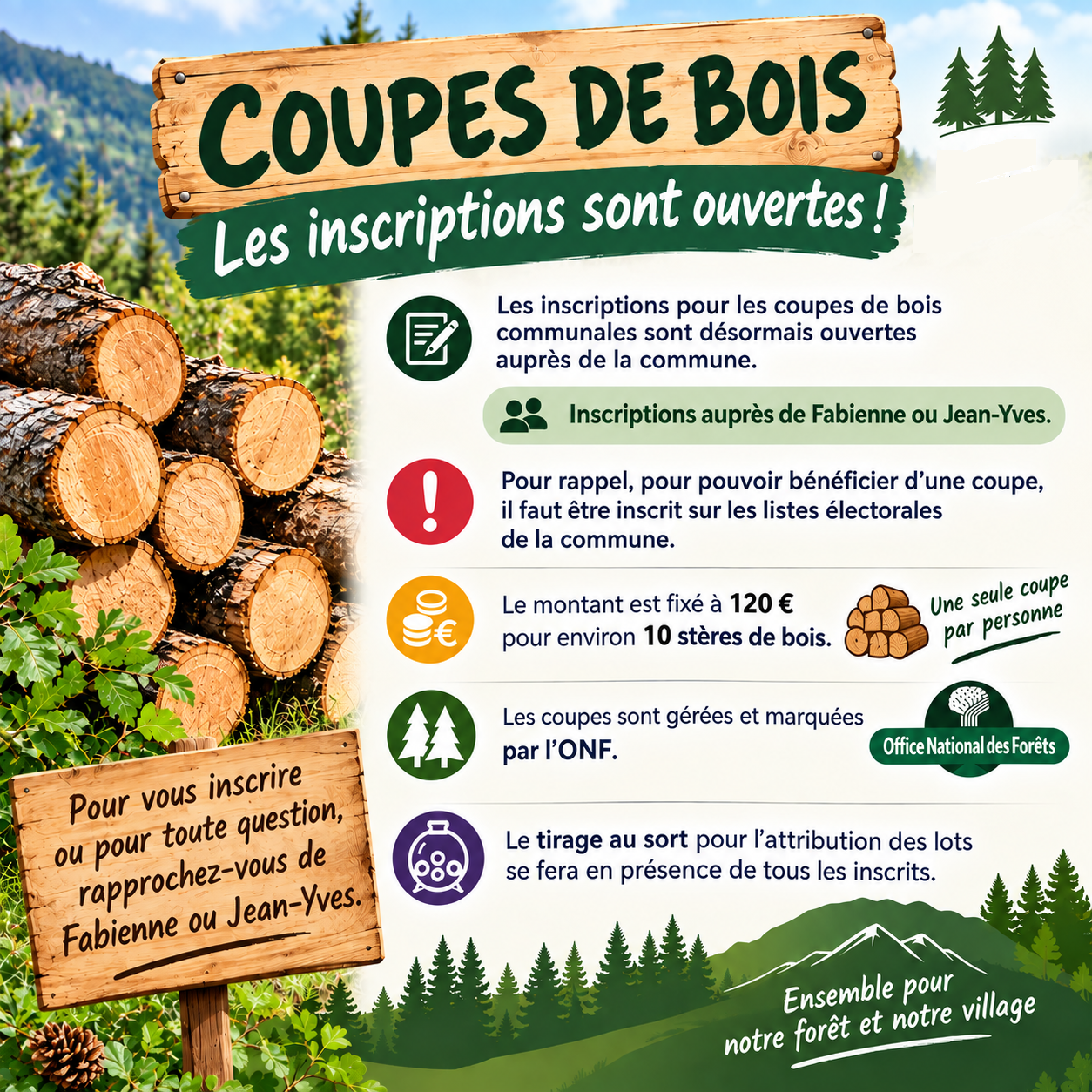 COUPES DE BOIS COMMUNALE 2026
